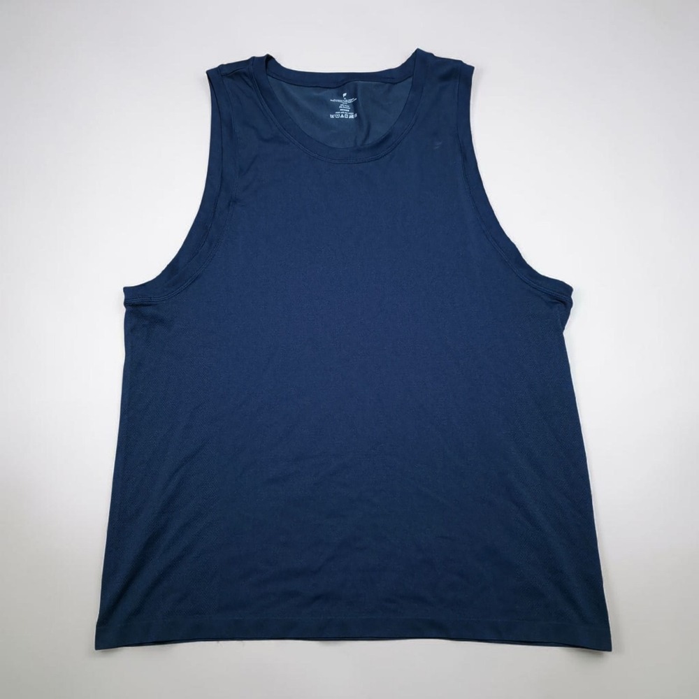 Men's XL Fabletics Navy Blue Nylon Blend Sports Athletic Tank Top